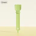 Green cat treat squeezer spoon with cute cat ear design and flexible silicone material - 27*6.5cm / Green