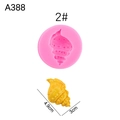 Stampo in silicone rosa e conchiglia gialla per fondente e resina artigianale - N.2/Grande Conchiglia / Rosa