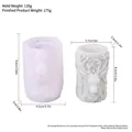 DIY Christmas elk relief cylinder silicone mold for candles and holiday tree ornaments - Christmas Reindeer Pillar lz-122