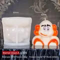 DIY silicone mold ZL-645 for clown shaped candles with detailed size specifications - Warrior Clown A ZL-645
