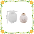 Molde de silicona para velas esféricas DIY con motivos florales de margaritas en 3D - Botella de Margarita
