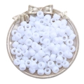 100 Pièces/Paquet (9x6mm) / Blanc Uni