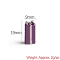 Miniature purple gift box toy charm with silver bow for DIY resin crafts 9x19mm - Purple Gift Box