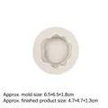 White silicone mold for tree stump base shape featuring detailed wood grain texture - 3# / Gray