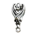 Antique silver alloy bat pendant charm for Halloween DIY jewelry making accessories - 1pc Bat Dual Hole Link 10x20mm (Antique Silver)