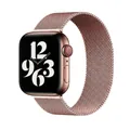 Rose gold Milanese loop band with magnetic closure for Apple Watch Series 10/SE - 49 Champagne Gold / 38/40/41/42mm