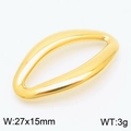 Golden geometric hollow rhombus charm in stainless steel for DIY jewelry making 27x15mm - 27mm / Gold