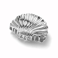 Molla per capelli a conchiglia in lega d'argento lucido con design elegante - Conchiglia Piccola - Argento