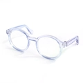 Cute round transparent light blue pet sunglasses for dogs and cats with retro design - Sky Blue Round