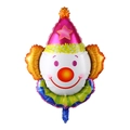 Close-up of colorful clown-shaped aluminum foil balloon for birthday party decorations - Clown (Rose Red Hat) Balloon