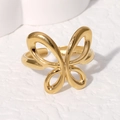 Gold Hollow Butterfly Style (JR339-G7)