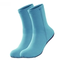 Premium 3mm neoprene diving socks in lake blue featuring non-slip sole and OUZO logo - Lake Blue Bw3002-ql / M (size 38-39)