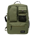 Veelzijdige legergroene laptoprugzak met meerdere handige zakken en een stevig handvat - 33*16*49cm / Groen