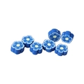 Blue 10mm flower-shaped polymer clay loose beads for DIY jewelry and bracelets - Cyan Plum Blossom