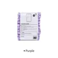 Five rolls of purple thickened flat-top PE garbage bags with 100 counts in 45x50cm size - 45*50cm / Purple (5 Rolls per Pack)