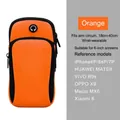 Fascia da braccio sportiva arancione impermeabile con doppia cerniera e cinghia elastica - Fascia da Braccio in Neoprene Arancione