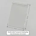 Thick 10x15cm clear PVC jewelry pouch with resealable zip lock and 48 wire thickness - 48 Mil / 10x15cm / Clear