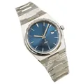 Men's PRX quartz watch featuring a deep blue sunray dial and stainless steel band - 28-Silver Blue Brushed Dial