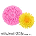 Stampo in silicone a margherita rosa per sapone e candele fai-da-te con girasole giallo - Stile 1 / Rosa