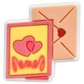 Pink heart card and XOXO envelope charms for clogs and DIY wedding shoe accessories - 16