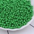 Green 4mm acrylic round beads for DIY jewelry and handmade bracelet accessories - 10g/Pack (4mm, Hole 1mm) / Verdant