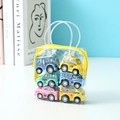 Set of 6 mini colorful pull-back toy cars in a transparent PVC zipper storage bag - City Cars 6Pcs Set