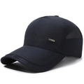Casquette de baseball bleu marine en mesh respirant avec boucle en métal et séchage rapide - Réglable / Bleu marine