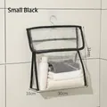Piccola borsa portaoggetti sospesa impermeabile nera per il bagno, misura 30x31x10 cm - 30x31x10cm / Nero (Piccolo)