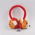 Lindas orejeras de felpa de Corgi para fiestas de Navidad y calor invernal para niños - Estilo 03-Diadema orejeras con cabeza de perro de dibujos animados