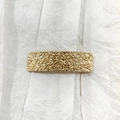 Rectangular golden metal hair clip with a textured brushed surface on white background - 17# Gold (Granular Texture)