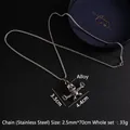 Punk style skeleton necklace featuring a skull pendant and stainless steel chain - Open Arms Skeleton
