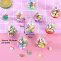 Set de 26 mini-gommes de Noël dans une bouteille conique de 9 cm pour les cadeaux - Mini de Noël en Bouteille (Environ 26 pièces)