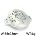 Connecteur Arbre de Vie en acier inoxydable argenté pour bijoux, taille 35x28mm - Couleur Acier (KLJ4291-Z)