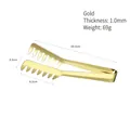 Goldene Pastazange aus Edelstahl mit Kammzähnen, 1,0 mm dick und 20,5 cm lang für Nudeln - 1.0mm Poliert / Gold