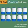 Set da 10 cartucce filtranti bianche di ricambio con base blu per depuratore d'acqua - 10 Pezzi di Filtri di Ricambio in Cotone