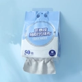 Gray microfiber dish cloths in a hanging blue dispenser box with 50 sheets - 50 PCS Set / Hangable Grey