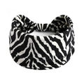 Bandeau large élastique avec motif zébré noir et blanc pour femmes et sport - Style Zèbre Noir Blanc (#39)