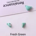 Mint green heart-shaped magnetic connector for necklaces and couple bracelets - Fresh Green