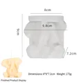 Molde de silicona elefante 3D para velas y resina, figura sentada, 8x9x7,2cm - Elefante Tapándose los Ojos
