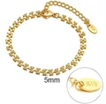 18K Gold/H-Förmige Kette