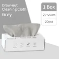 Boîte de 20 chiffons de cuisine jetables en microfibre grise mesurant 22x22 cm - 20 Pcs/Boîte (22*22cm) / Gris