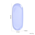 Lavender oval stainless steel storage tray for jewelry and cosmetics 22.9x9.7cm - Oval Tray - Romantic Purple