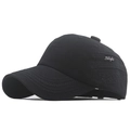 Gorra de béisbol de algodón negro con bordado Style blanco y correa ajustable - Ajustable / Negro