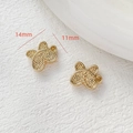 Goldene Schmetterlings-Schmuckanhänger in den Größen 14 mm und 11 mm für DIY - 18# 18k Schmetterling-Anhängerverschluss