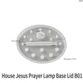 Silikonform für Haus Jesus Gebetslampendeckel B01 mit 13cm Durchmesser Design - Einloch Lampendeckel