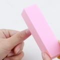 Bloc polissoir rose grain 120 pour lisser et faire briller les ongles naturels ou faux - Rose