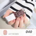 Peel-off nail polish in Light Pink Ribbon shade with iridescent glitters for women - 40#Light Pink Ribbon