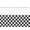 Bannière à damier noir et blanc sur le thème du football pour décorations de fête d'anniversaire - Motif Football Noir et Blanc (108*180cm)
