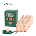 Milieuvriendelijke afbreekbare hondenpoepzakjes met dispenser 18 rollen 270 stuks pakket - With Dispenser / 18 Rollen (270 Zakken)