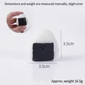 Handheld 3.5cm mini triangular sushi onigiri keychain model with seaweed wrap detail - Seaweed Triangle Rice Ball Without Hook